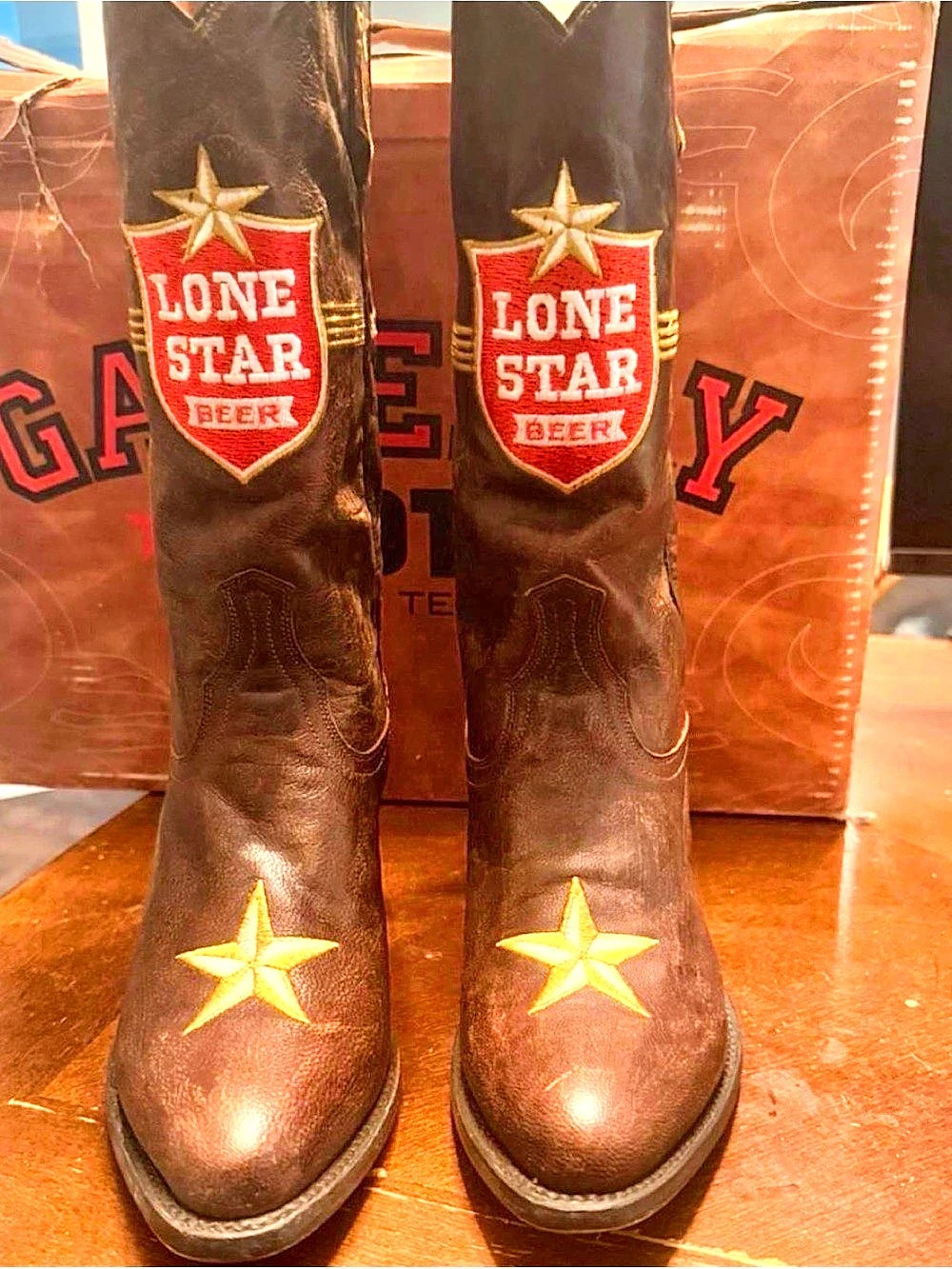 RARE Gameday x Lone Star Beer Cowboy Boots in Women’s size 7